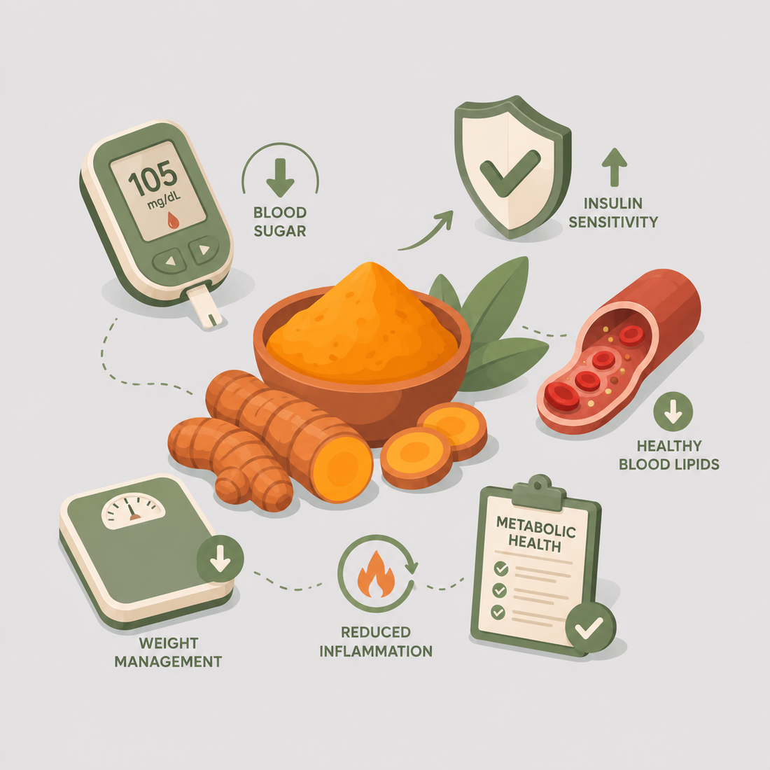 Turmeric's Role in Helping with Metabolic Syndrome & Blood Sugar Regulation